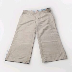 Adventura Womens Size 4 Lightweight Capri Pants Beige Boho Comfy Pockets Travel